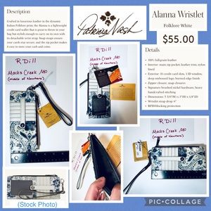 New with $55 Tag ⭐️ Patricia Nash Alanna Wristlet Wallet Italian Folklore Print
